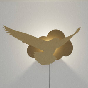 Houten Lamp Roofvogel